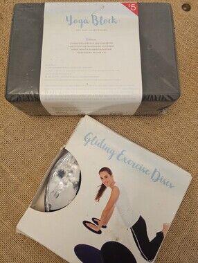 NEW Workout/Excercise Yoga Block And Gliding Discs Pair Target
